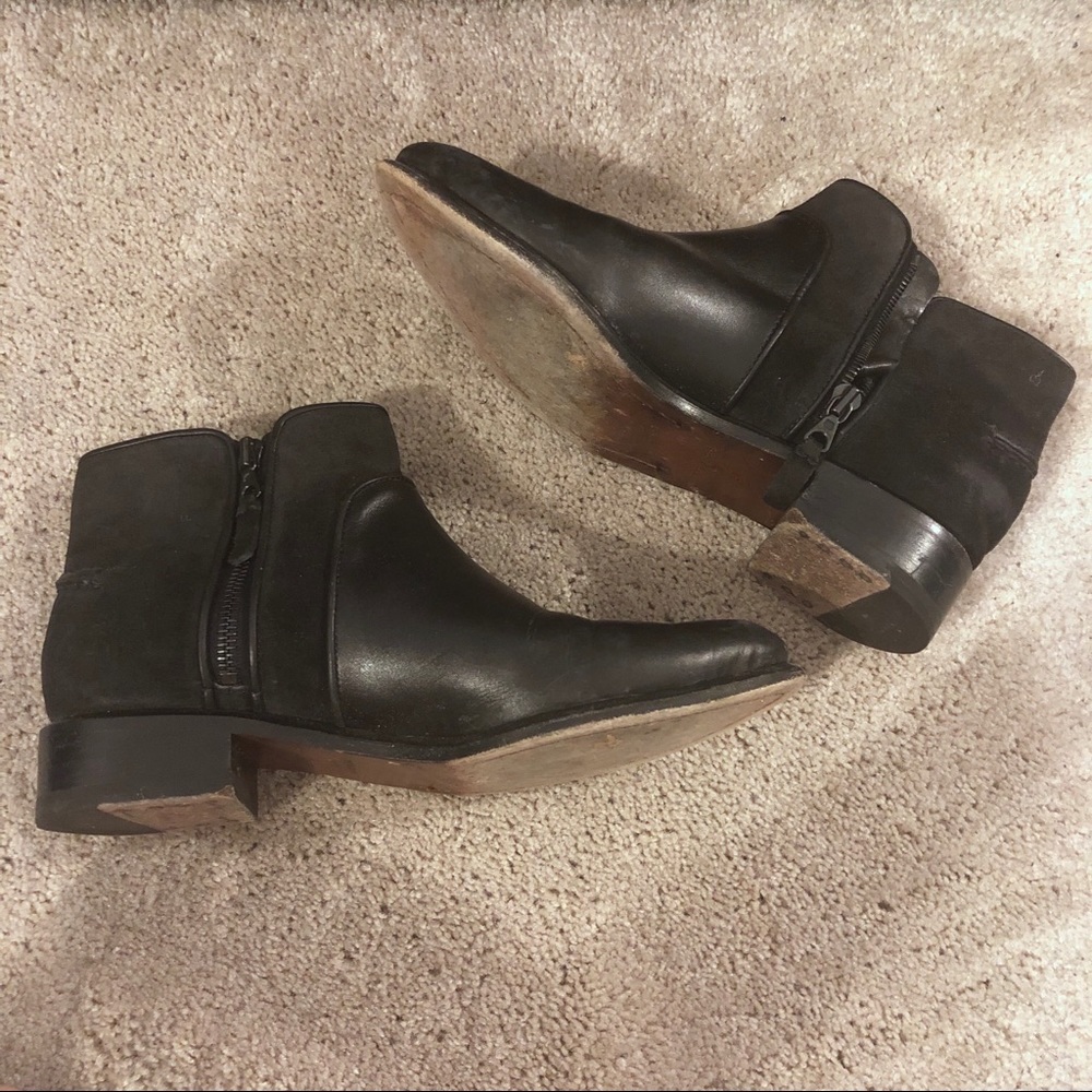 rag & bone leather and suede booties